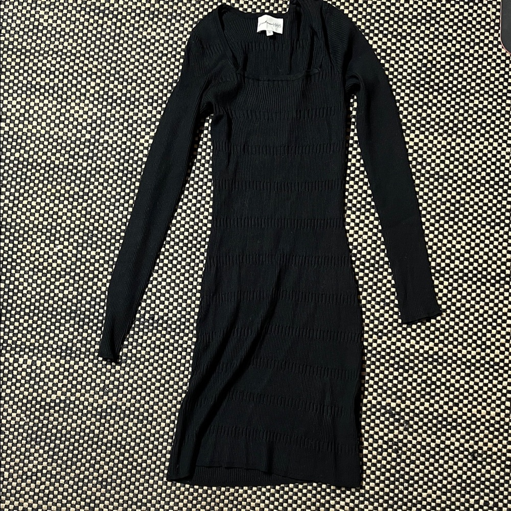 Chic Black Long Sleeve Dress